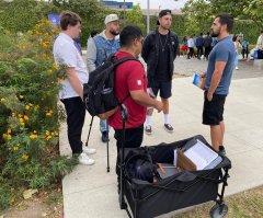 'Deeply concerning': Street preachers handcuffed, detained outside Dallas arena for violating noise ordinance