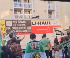 U-Haul driver detained after driving into Iranian protesters