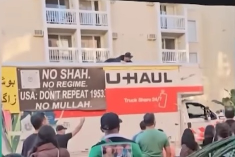 U-Haul driver detained after driving into Iranian protesters