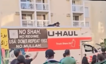 U-Haul driver detained after driving into Iranian protesters