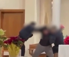 Man violently disrupts NYC church service, storms altar, gets tased by police