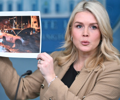 Karoline Leavitt blames 'deranged' Democrat officials for inflaming violence against ICE