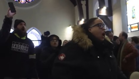 First Amendment doesn’t protect protests that disrupt church services, civil liberties org. says