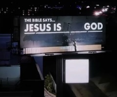 'Jesus is not God,' says the billboard