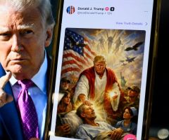 President Trump says he personally posted now-deleted image of him as a Christ-like healer