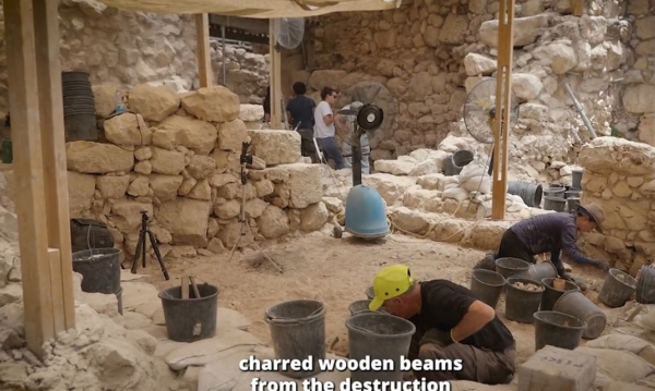 Charred wooden beams from Solomon's Temple unearthed in Jerusalem