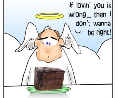 Angel and Devil's Food Cake