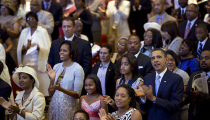 Obama Attends Easter Service at Church Founded By Freed Slaves