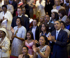 Obama Attends Easter Service at Church Founded By Freed Slaves