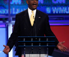 Herman Cain Pressed on Muslim Loyalty Test in GOP Debate