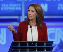 Bachmann Comes Out Swinging, Hoping to Score Knockout