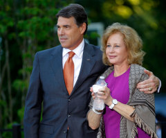 Rick Perry Stands by Wife's Remarks About 'Rough' Race