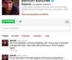 Ashton Kutcher Apologizes for Tweet Defending Paterno, Takes Break From Twitter