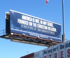 Atheists Claim America Not Founded on Christian Faith in New Billboard