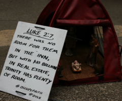 'Occupy' Protesters Erect Nativity Scene in Front of NYC's Trinity Church (PHOTOS)
