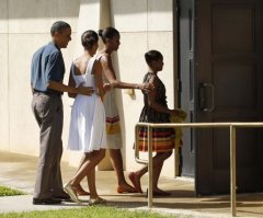 Obamas Attend Christmas Service in Hawaii