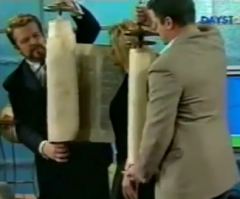 Paula White Wrapped in Torah Scroll by Rabbi Ralph Messer in 2009 Video