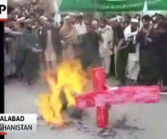 Afghans Burn Cross in Fury Over Civilian Killings