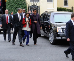 Obamas Make Surprise Visit to 'Church of the Presidents'