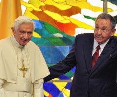 Pope Benedict XVI Meets With Cuban President Raul Castro