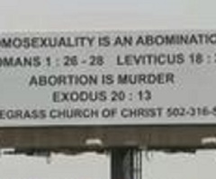 Ky. Billboard Condemning Homosexuality, Abortion Goes Missing