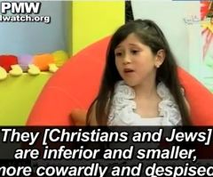 Palestinian TV Criticized for Using Young Girl to 'Promote Hate' Toward Christians, Jews