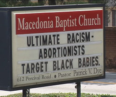 SC Church Posts Sign Claiming Pro-Choicers 'Target Black Babies'