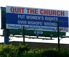 Secularist Group's Dallas Billboard Calls on Catholics to 'Quit Church'