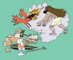 An Ancient Scene of Samson