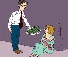 Giving 100 Percent to the Needy