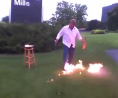 Gay Marriage Protest Goes Awry When Minn. Man Sets Cheerios Box on Fire (VIDEO)