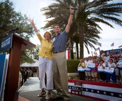 Paul Ryan Gets Mom on Stage, Defends Medicare Plan