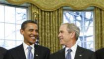 Obama Praises Bush as 'Man of Faith'