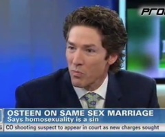 Joel Osteen Pressed on Homosexuality; Says He Didn't 'Choose to Be Straight'