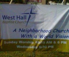 Georgian Church Banners Violate Sign Ordinance, Says City