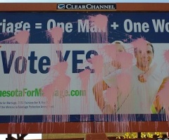 Minnesota for Marriage Billboard Vandalized