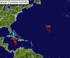 Tropical Storm Sandy Strengthens to Hurricane, Nears Jamaica