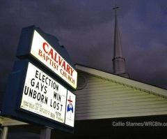 Ga. Church Sign Says That 'Gays Win, Unborn Lost' on Election Day