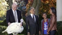 Obama Pardons Turkey; Celebrates Thanksgiving With Family, Friends