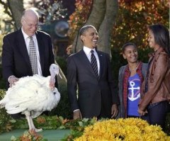 Obama Pardons Turkey; Celebrates Thanksgiving With Family, Friends