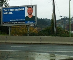 Atheists Argue Billboard Vandalism 'Demonizes' Them