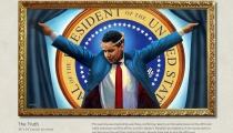 'Crucified' Obama Painting Displayed at Boston Gallery Still Controversial