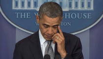 Obama Cries, Quotes Scripture in Speech on Conn. School Shooting