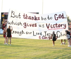 Texas School Board Hears Public Opinion on Cheerleader Bible Banner Ban