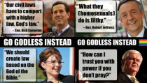 Atheists Misquote Palin Bible Remarks in Texas Billboard, Refuses to Apologize