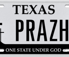 'One State Under God' License Plate a Growing Success in Texas