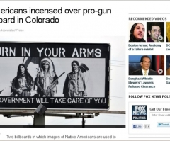 Pro-Gun Colo. Billboard Featuring Armed Native Americans Angers Community