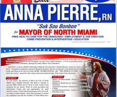North Miami Mayor Candidate Claims 'Endorsed by Jesus Christ' on Campaign Poster