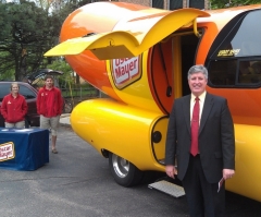 Oscar Mayer Wienermobile Makes Stop at South Dakota Church, Aids Charity